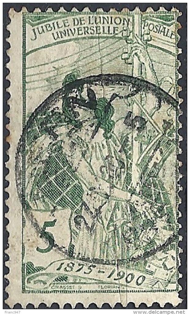 Svizzera, 1900 UPU Allegory, 5c Green, Re-engraved # Michel 71 - Scott 101 - Uni 89  USED - Oblitérés