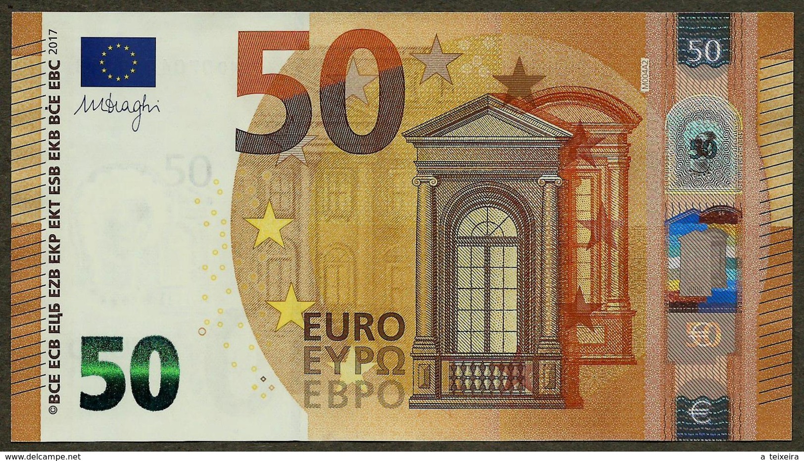 Portugal - 50 Euro - M004 A2 - MD0704712788 - Draghi - UNC - 50 Euro