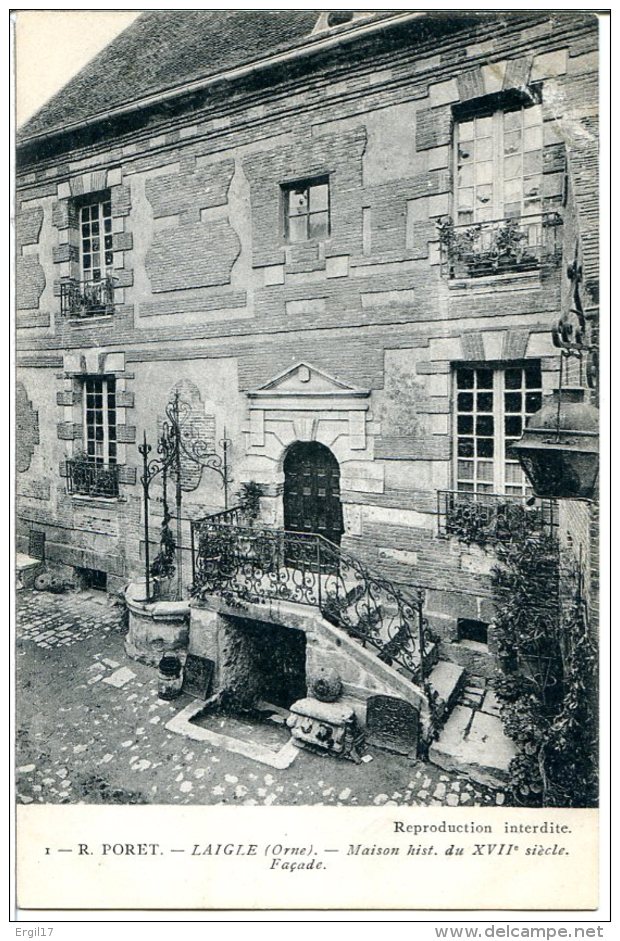 Lot De 4 CPA De LAIGLE (L'AIGLE) - Maison Historique Du XVIIe Siècle - L'Aigle