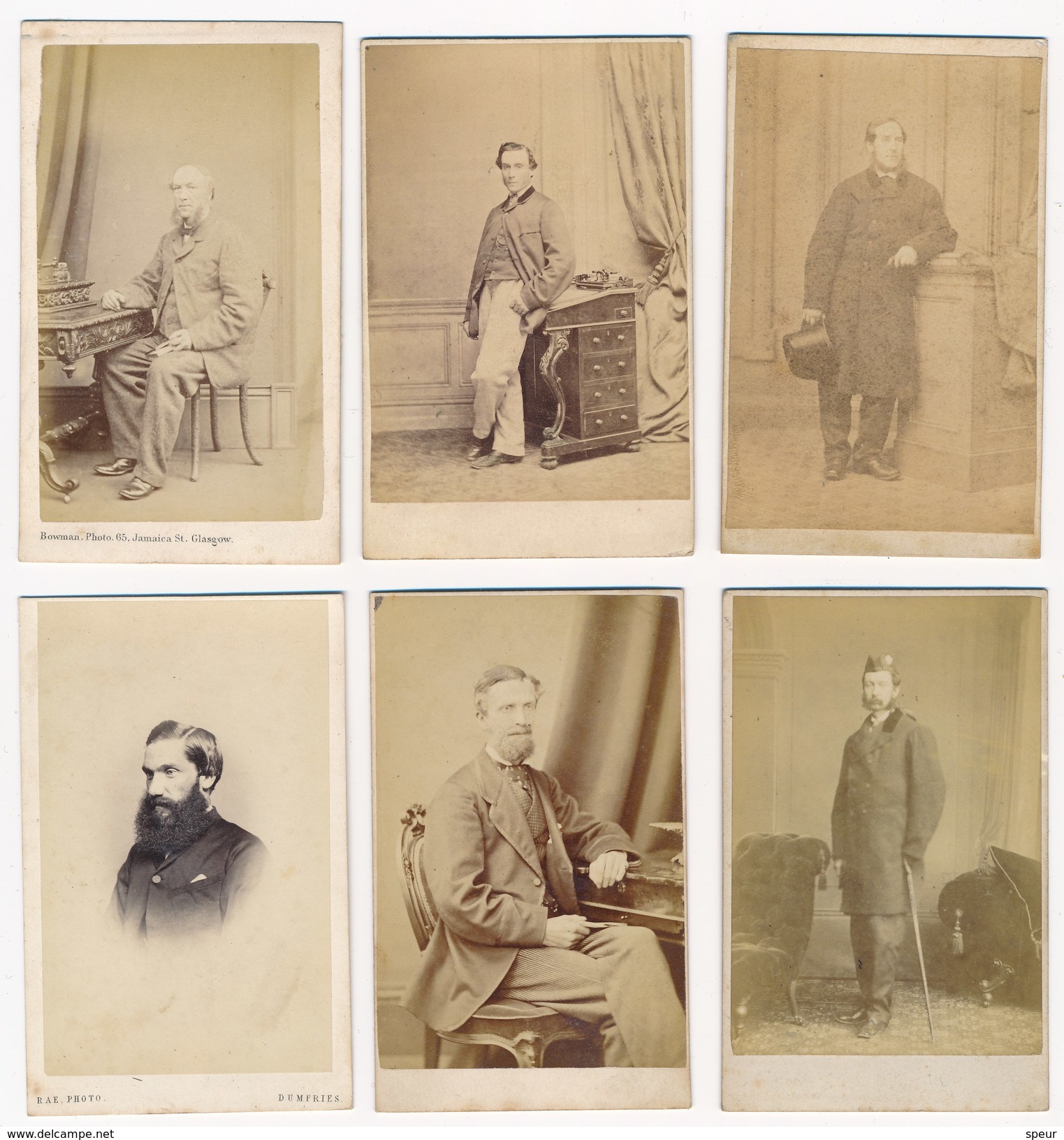 6 CDV Portraits Of Men #3 ± 1880's - Old (before 1900)