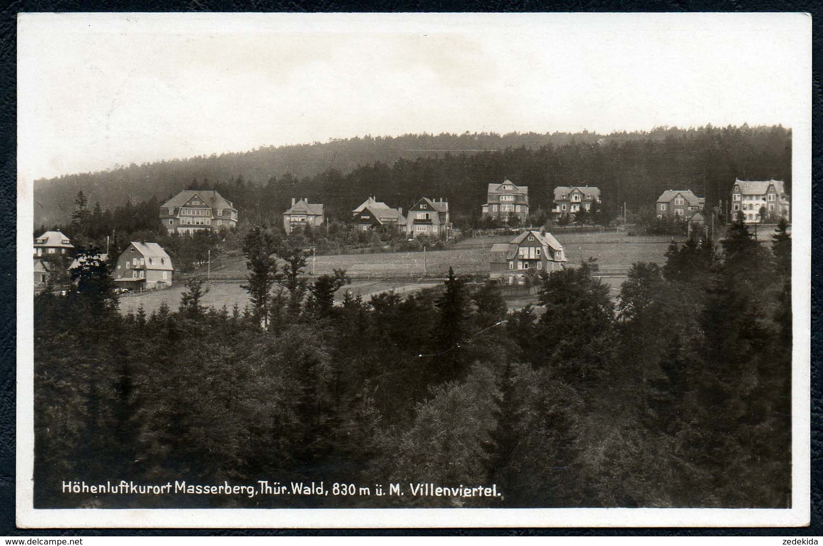 A9309 - Masserberg Bei Hildburghausen - Villenviertel - Günter Ortloff - Gel 1931 Sonderstempel - Hildburghausen