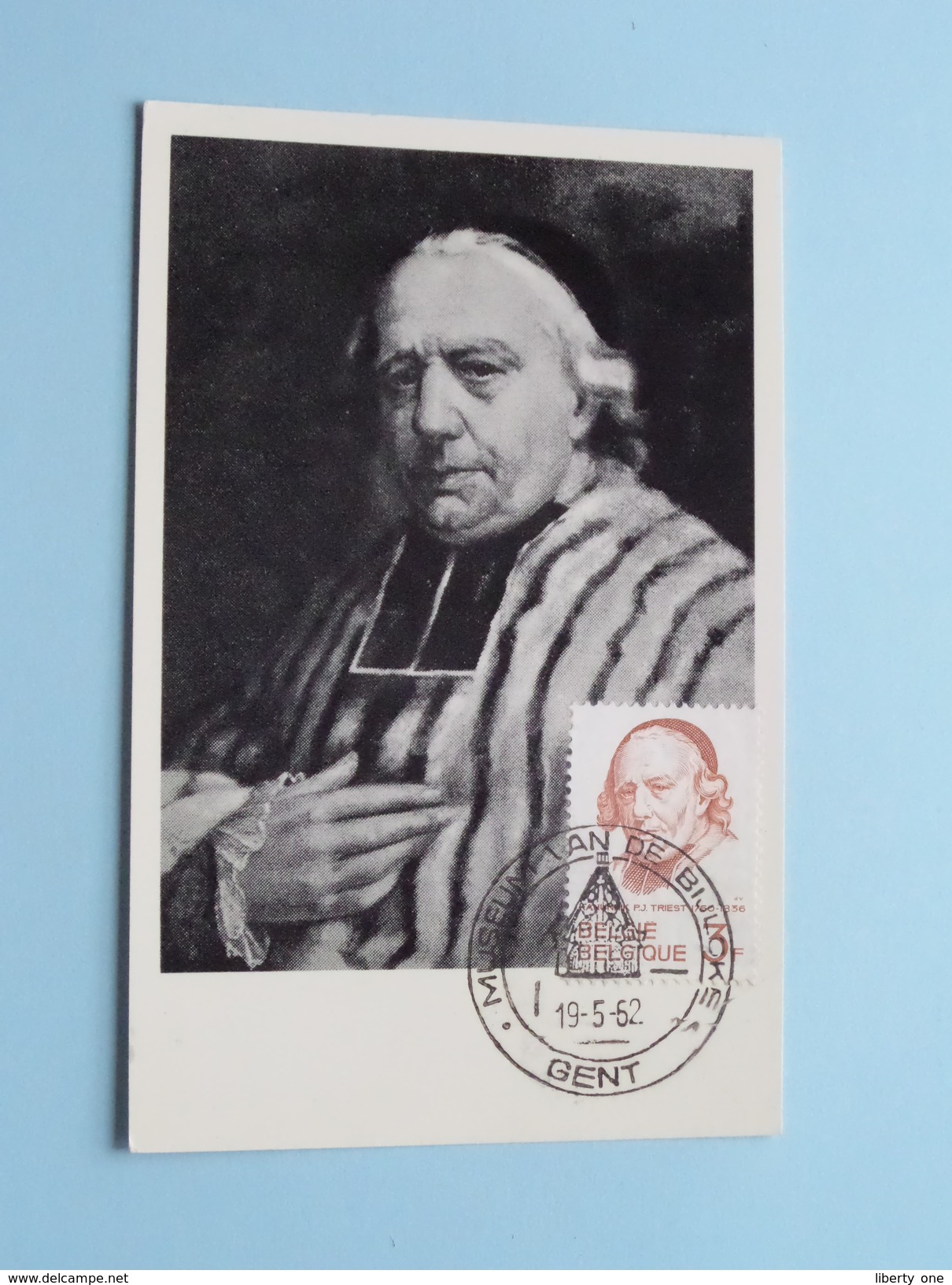 P. J. TRIEST (1760-1836) Stamp Gent 19-5-1962 Museum Van De Bijloke ( Voir Photo Svp ) - 1951-1960