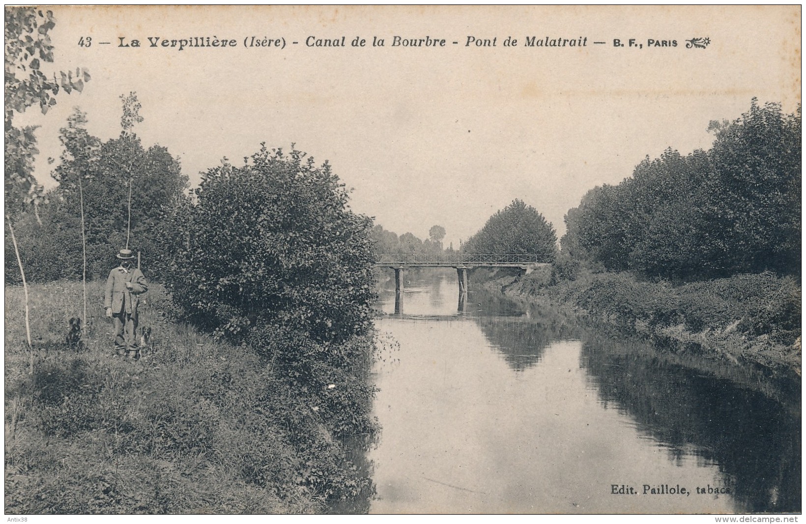 G153 - 38 - LA VERPILLIÈRE - Isère - Canal De La Bourbre - Pont De Malatroit - Autres & Non Classés