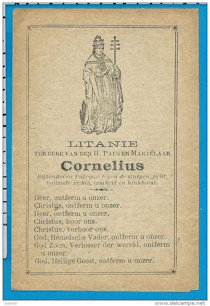 Holycard    Litanie    St.   Cornelius - Imágenes Religiosas