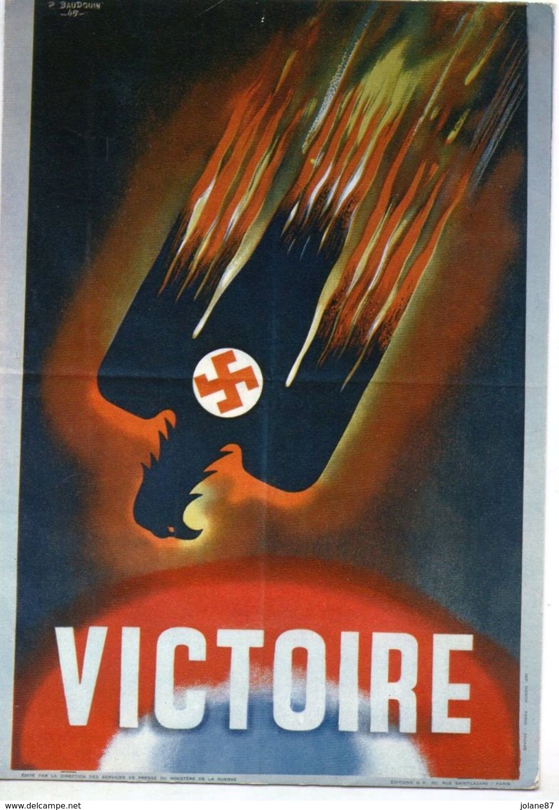 CPM   CAMP DE CONCENTRATION ALLEMAND DE STRUTHOF   MUSEE    AFFICHE SYMBOLISANT LA CHUTE DU NAZISME - Guerre 1939-45