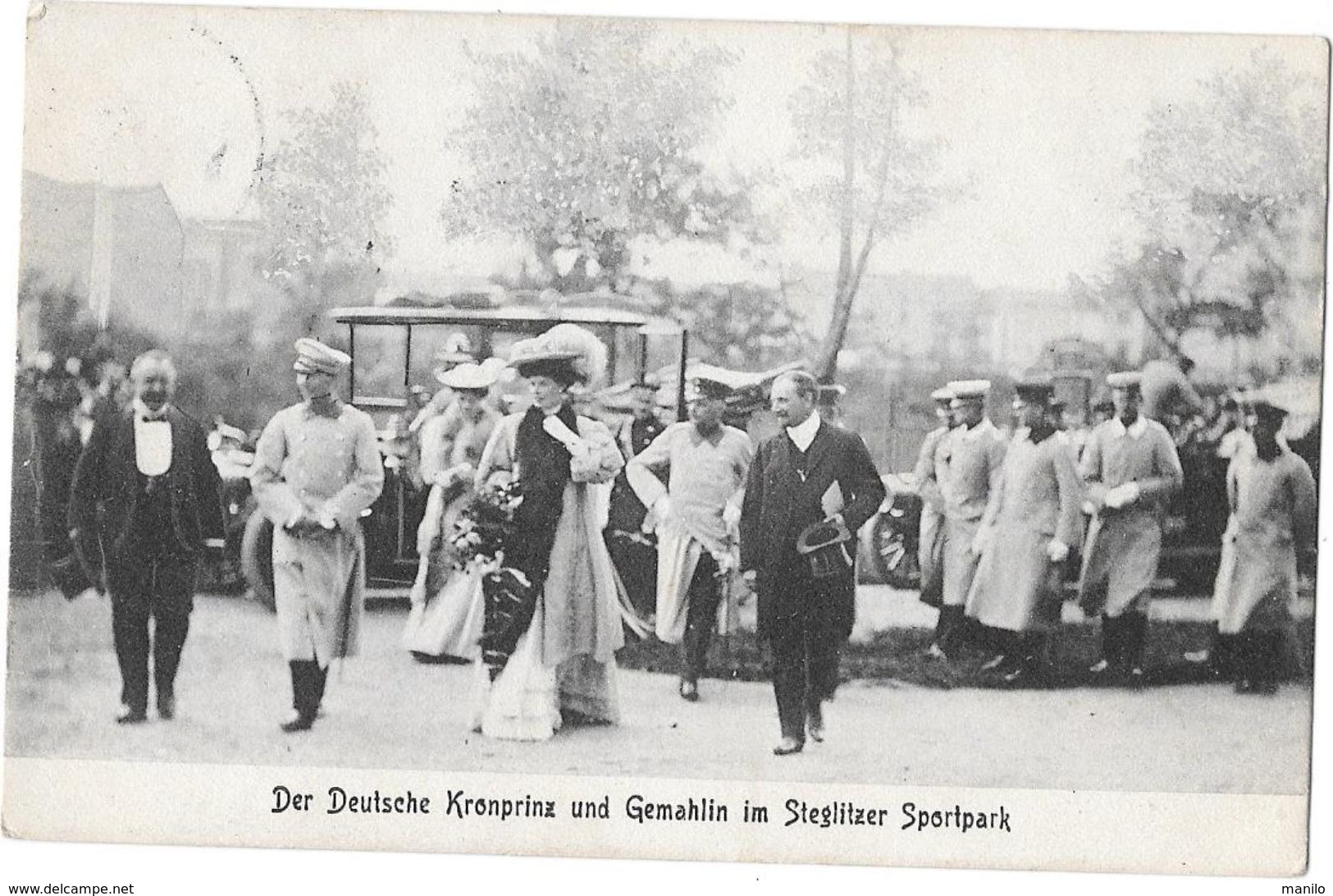 Allemagne - DER DEUTSCHE KRONPRINZ UND GEMAHLIN IM STEGLITZER SPORTPARK - 1909 Prince Héritier Dans Le Stade De Berlin - Steglitz