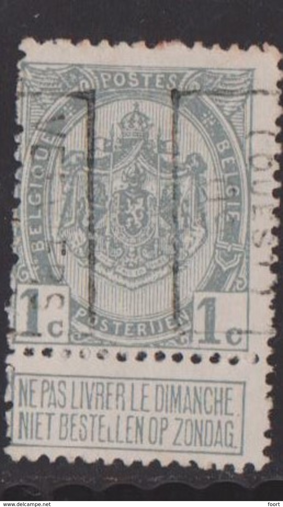 Verviers Ouest  1909  Nr. 1349B - Rollenmarken 1900-09