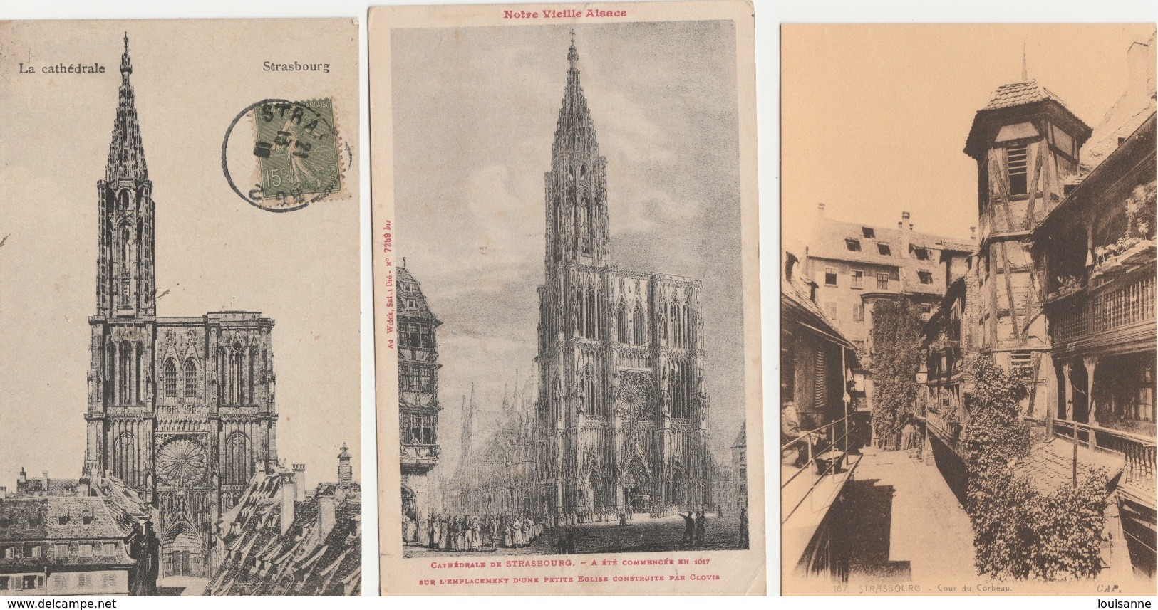 17 /1 2 / 211 -  Lot  De    CP  DE  STRASBOURG  -  Toutes Scanées - 5 - 99 Postcards