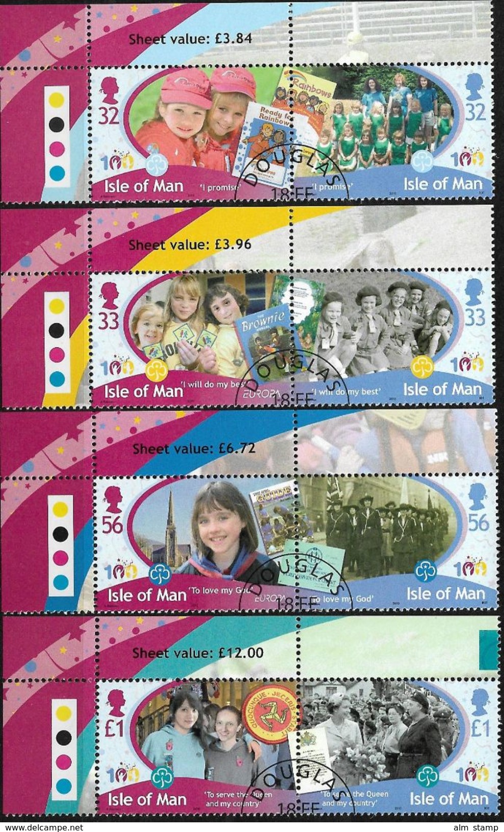 2010 Isle Of MAN - Mi. 1591-8 Used  Europa "CHILDREN'S BOOKS' ". - 2010