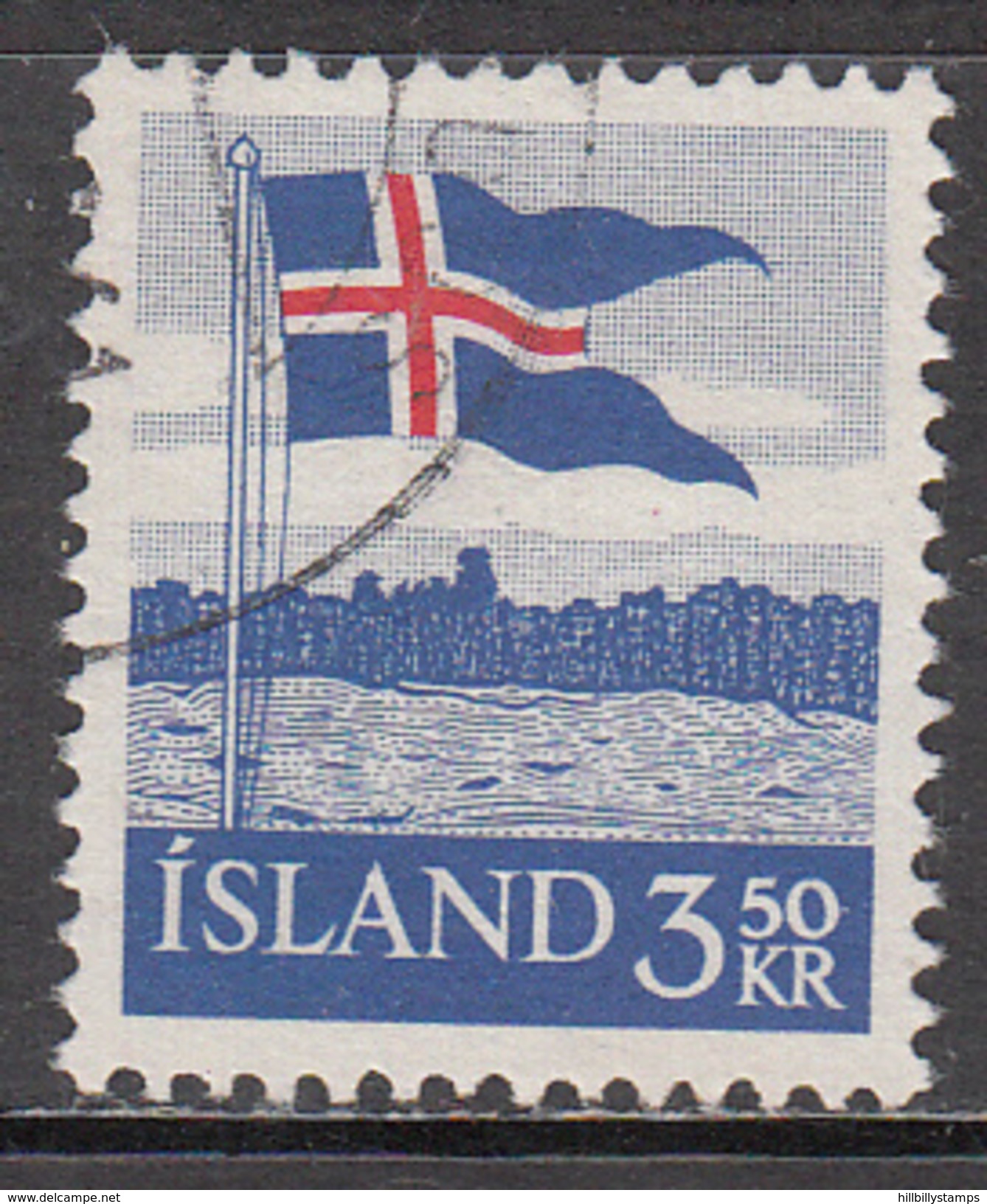 ICELAND   SCOTT NO. 313    USED     YEAR  1958 - Usati