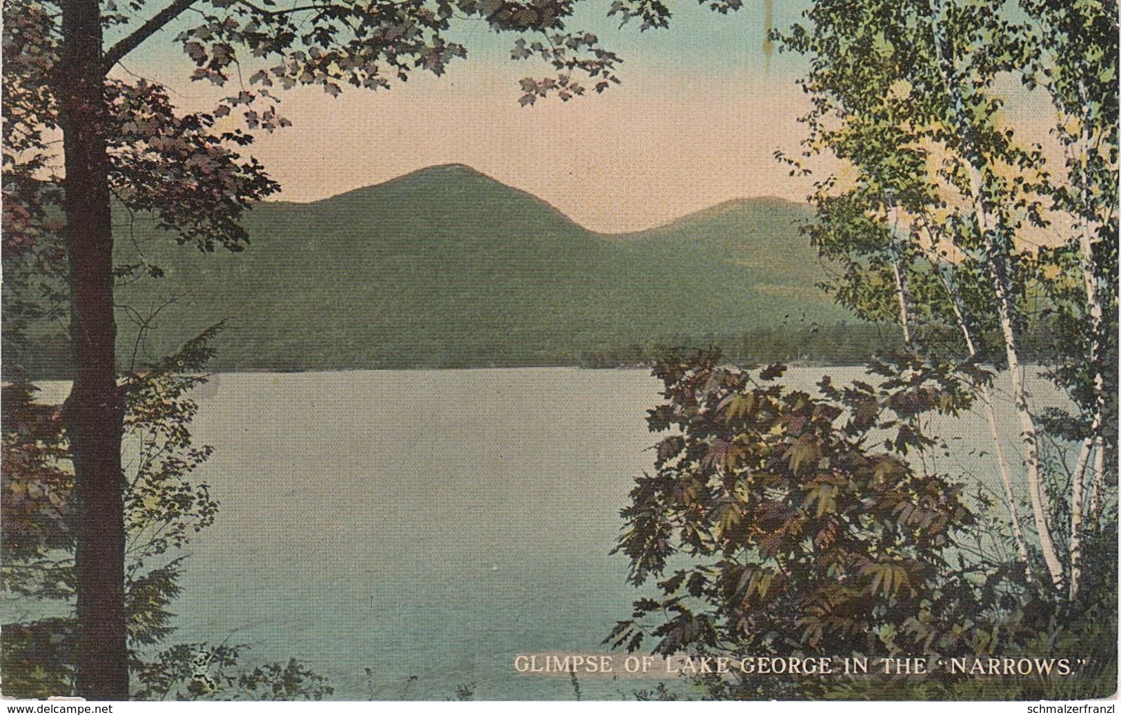 AK Lake George Glimpse In The Narrows A Bolton Ticonderoga Warrensburg Queensbury New York NY United States USA - Lake George