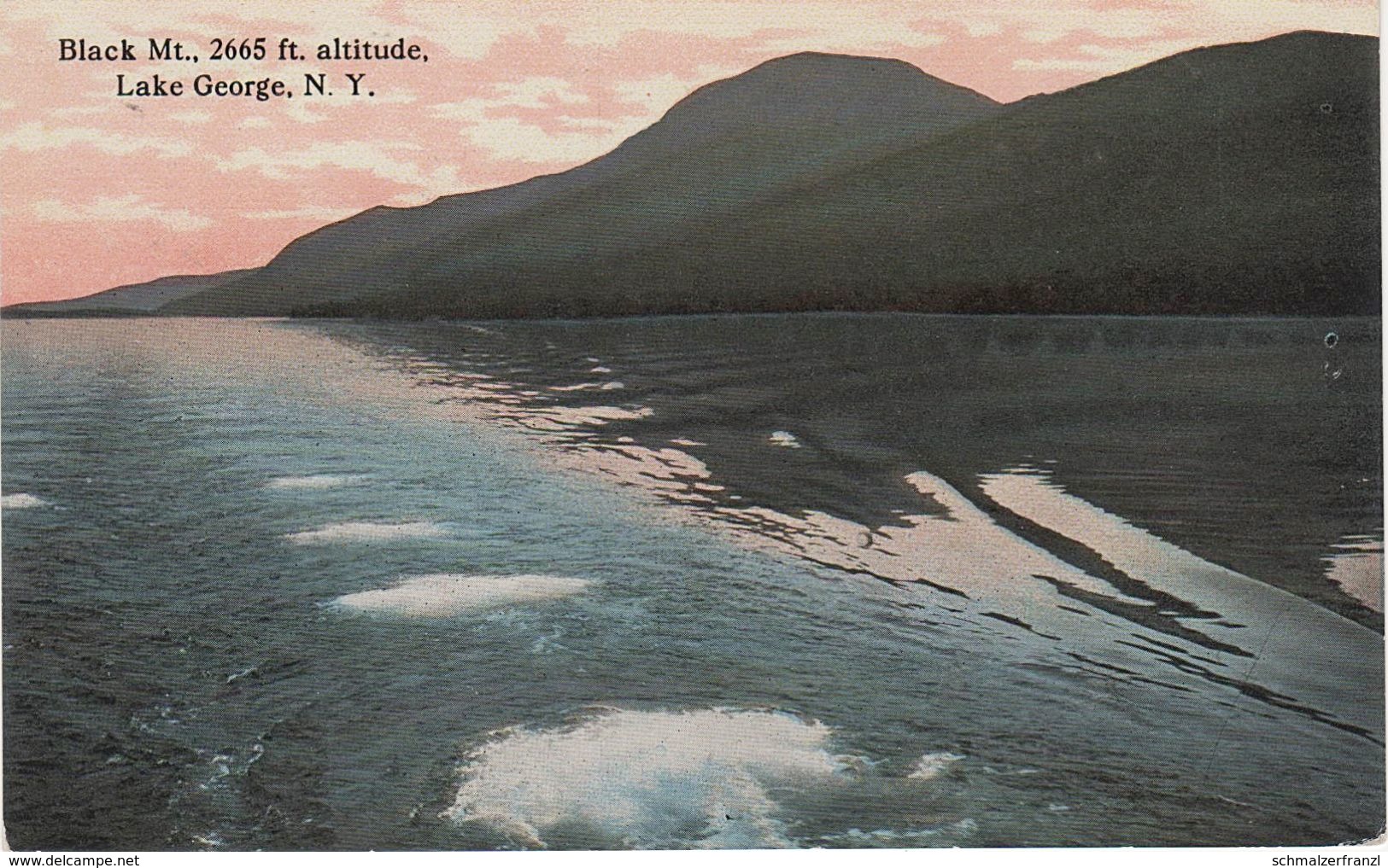 AK Lake George Black Mountain Mount 2665 Ft. A Bolton Ticonderoga Warrensburg Queensbury New York NY United States USA - Lake George