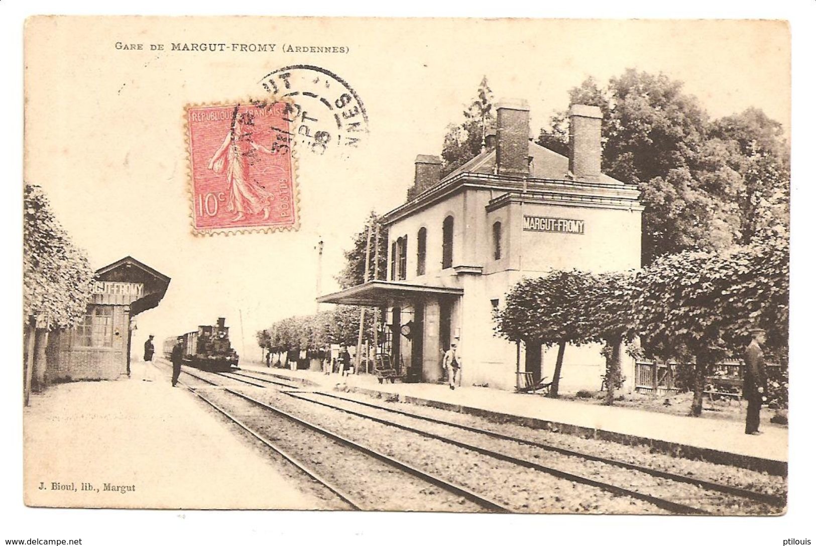 Gare De MARGUT-FROMY - (J. Bioul, Lib., Margut) - Autres & Non Classés