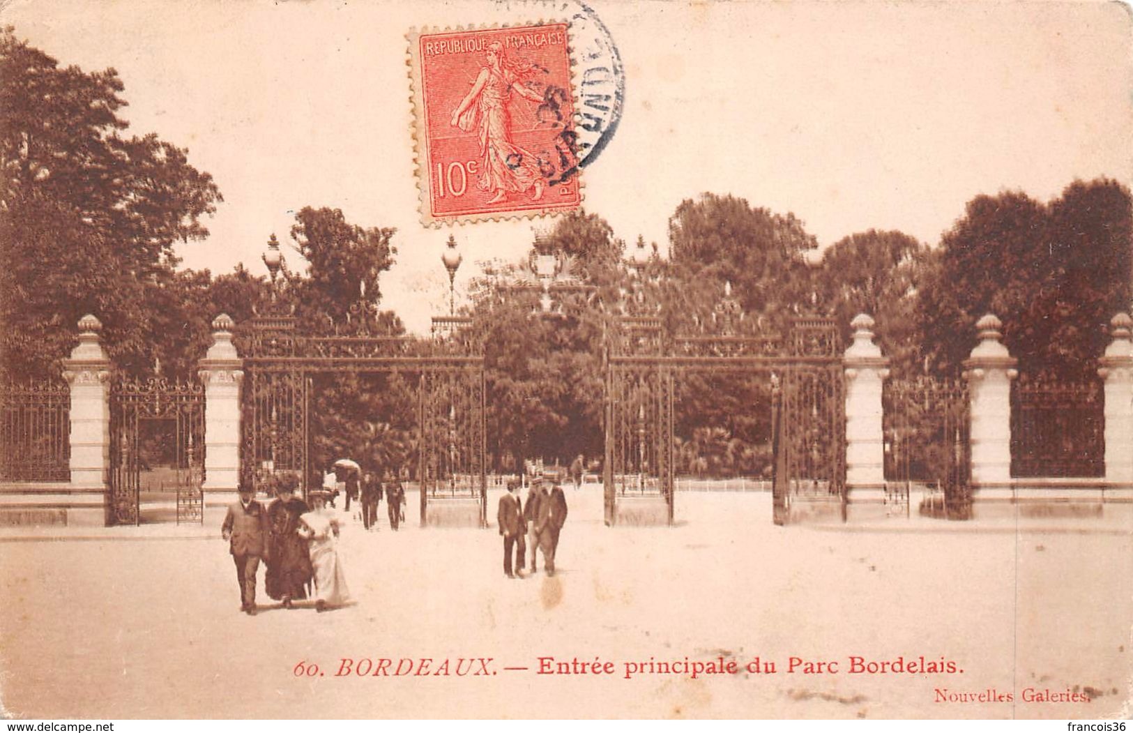 Lot de 24 CPA - Bordeaux (33) - Parc Bordelais - bon état