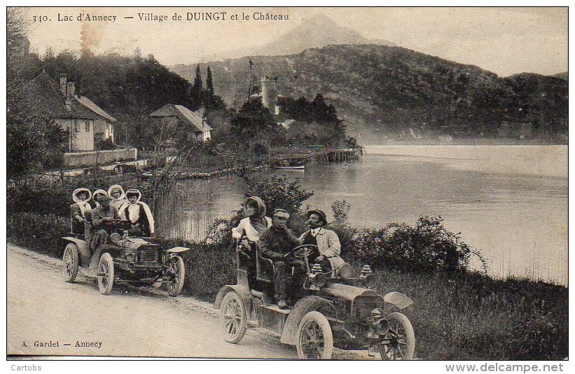 74 Village De DUINGT Et Le Château (Voitures) - Duingt