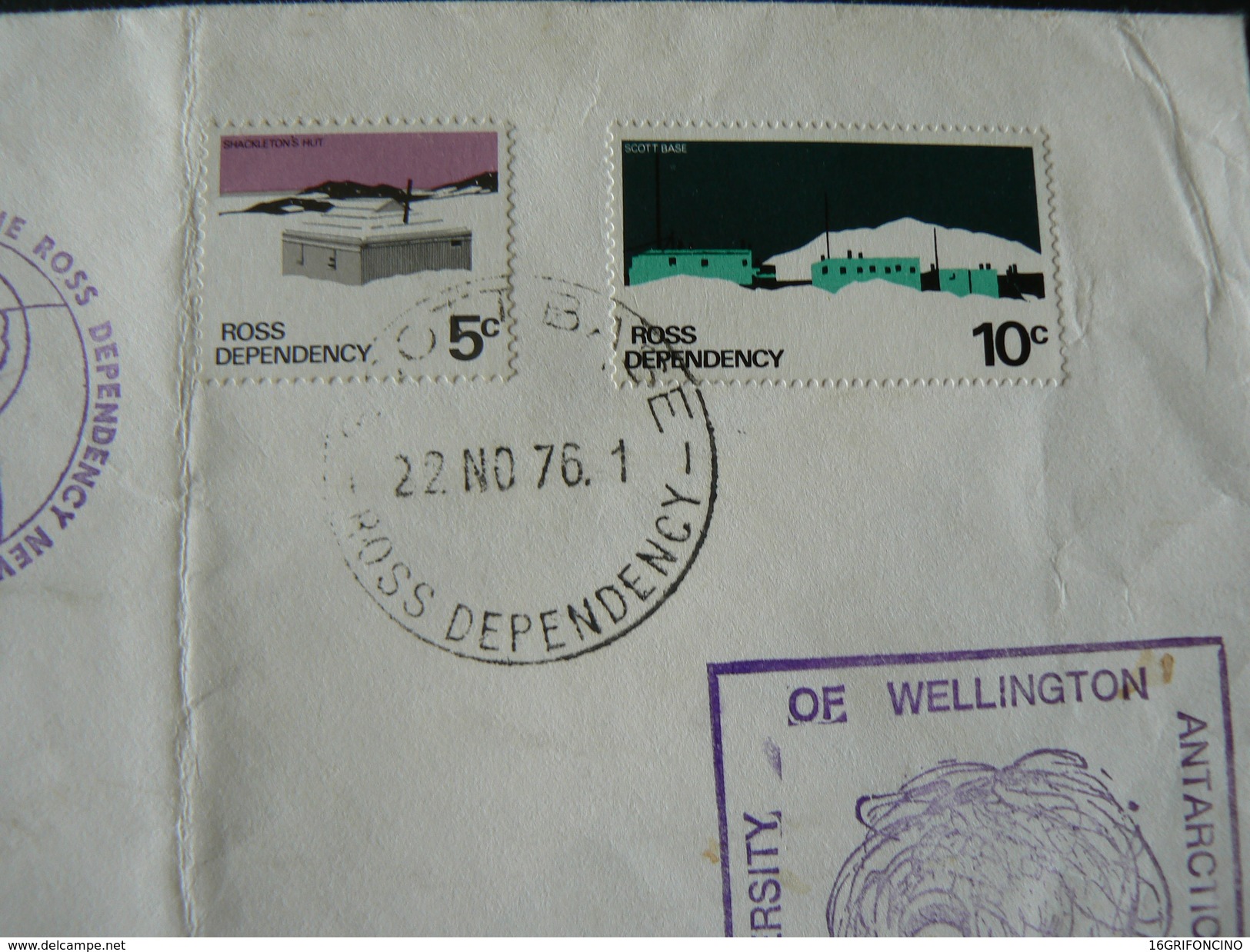 1976 BEAUTIFUL LETTER FROM "SCOTT BASE " TO ENGLAND.. WITH BEAUTIFUL STAMPS..//..BEI TIMBRI SU BASE SCOTT X  INGHILTERRA - Briefe U. Dokumente