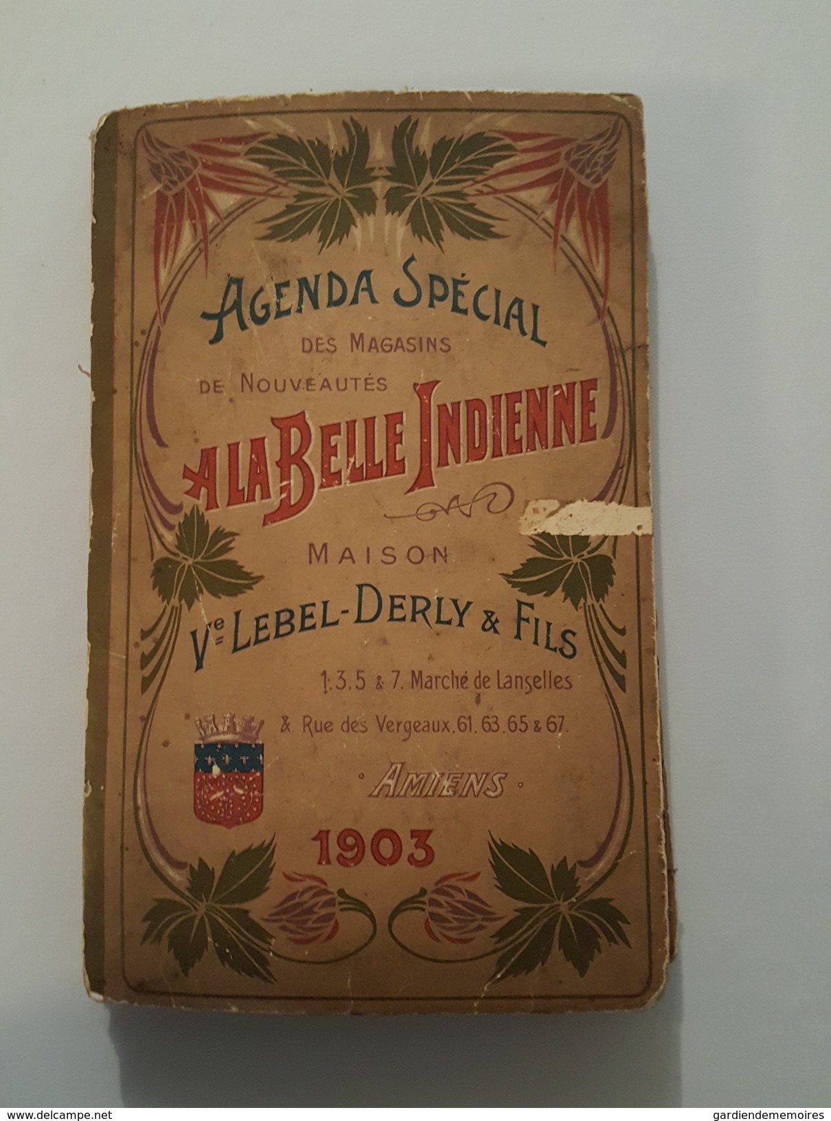 Agenda Spécial / Calendrier 1903 Amiens - A La Belle Indienne - Nombreux Patrons Et Broderies - Abécédaire - Autres & Non Classés