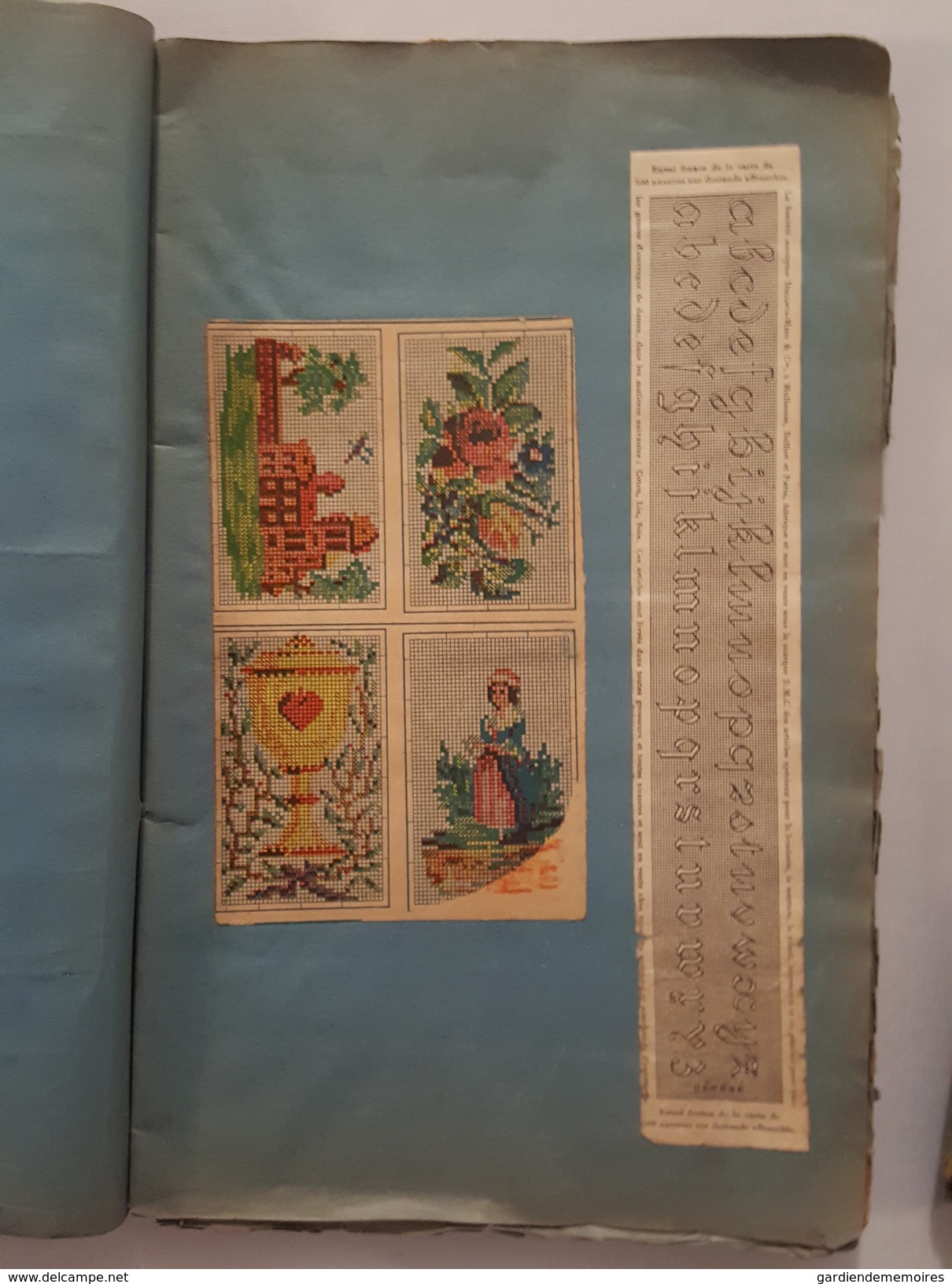 Agenda Spécial / Calendrier 1903 Amiens - A la belle Indienne - Nombreux patrons et broderies - Abécédaire