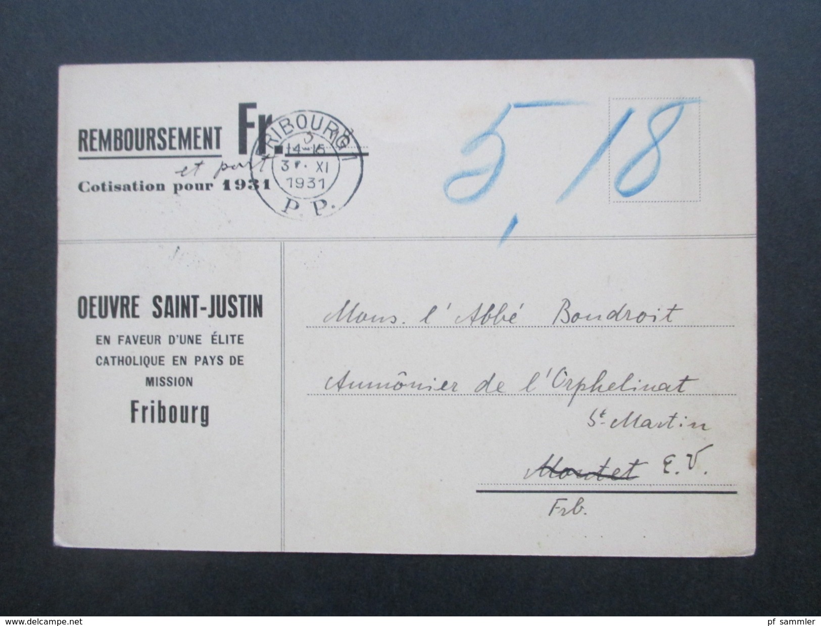 Schweiz 1911 / 42 PP Belege / Karten insgesamt 14 Stk. Nachnahme. Basel Paketannahme usw. Todesanzeige.