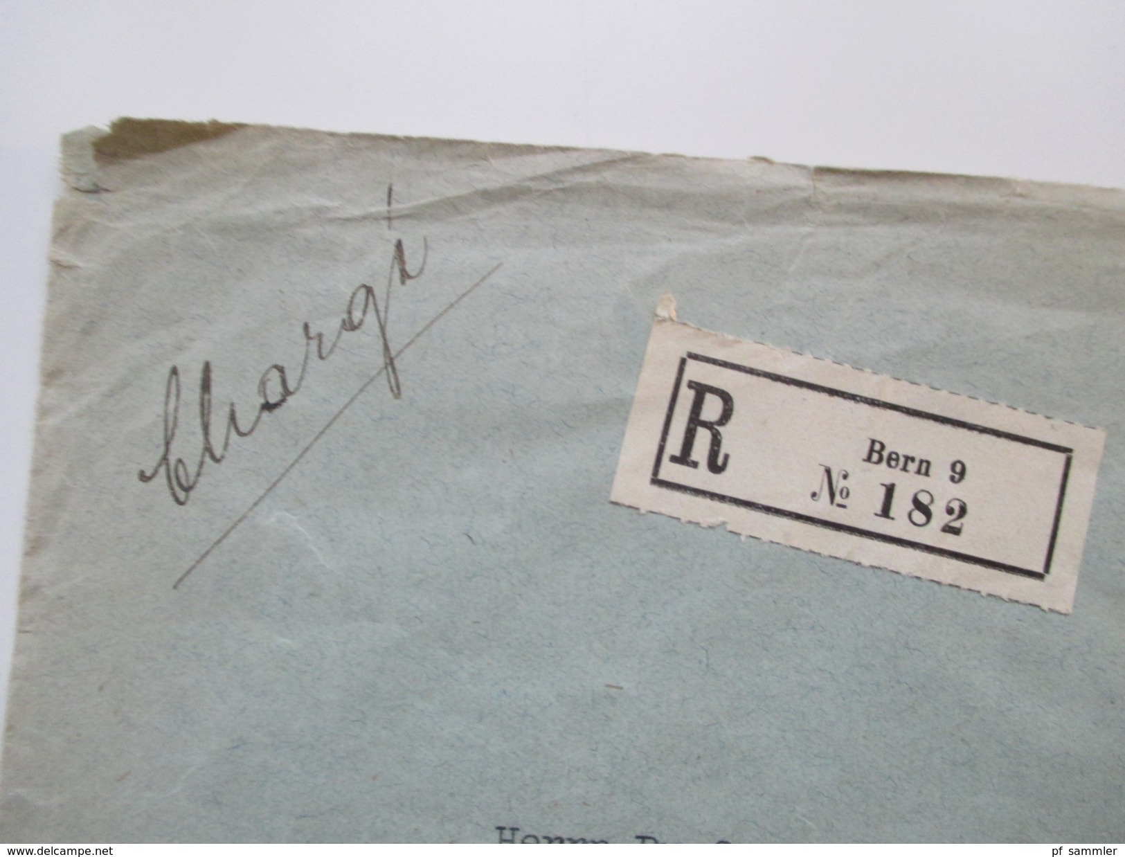Schweiz 1926 / 54 Charge Belege 9 Stk. R-Briefe. 1x Oberbahnarzt. Schweizerische Bundesbahn. Chargé - Briefe U. Dokumente