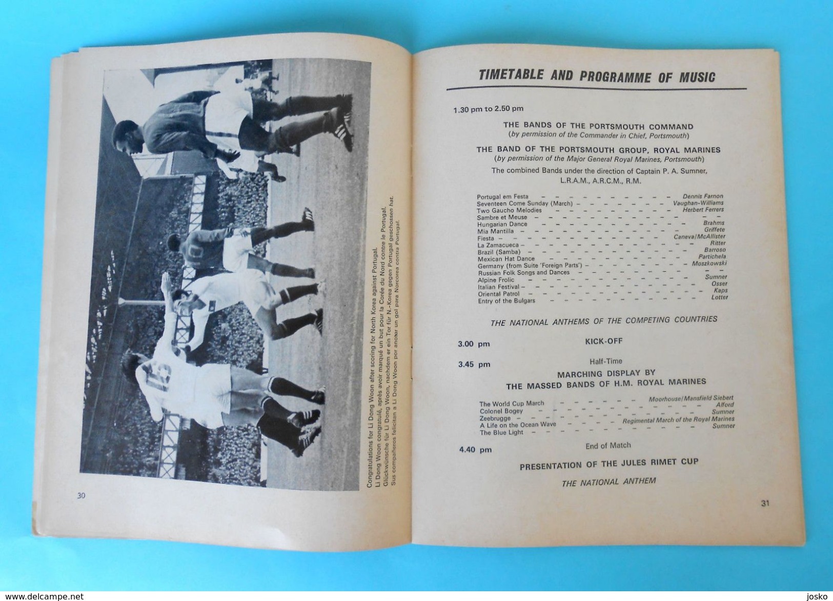 FIFA FOOTBALL WORLD CUP 1966. final match England : Germany * ORIGINAL PROGRAMME * fussball programm calcio programma RR
