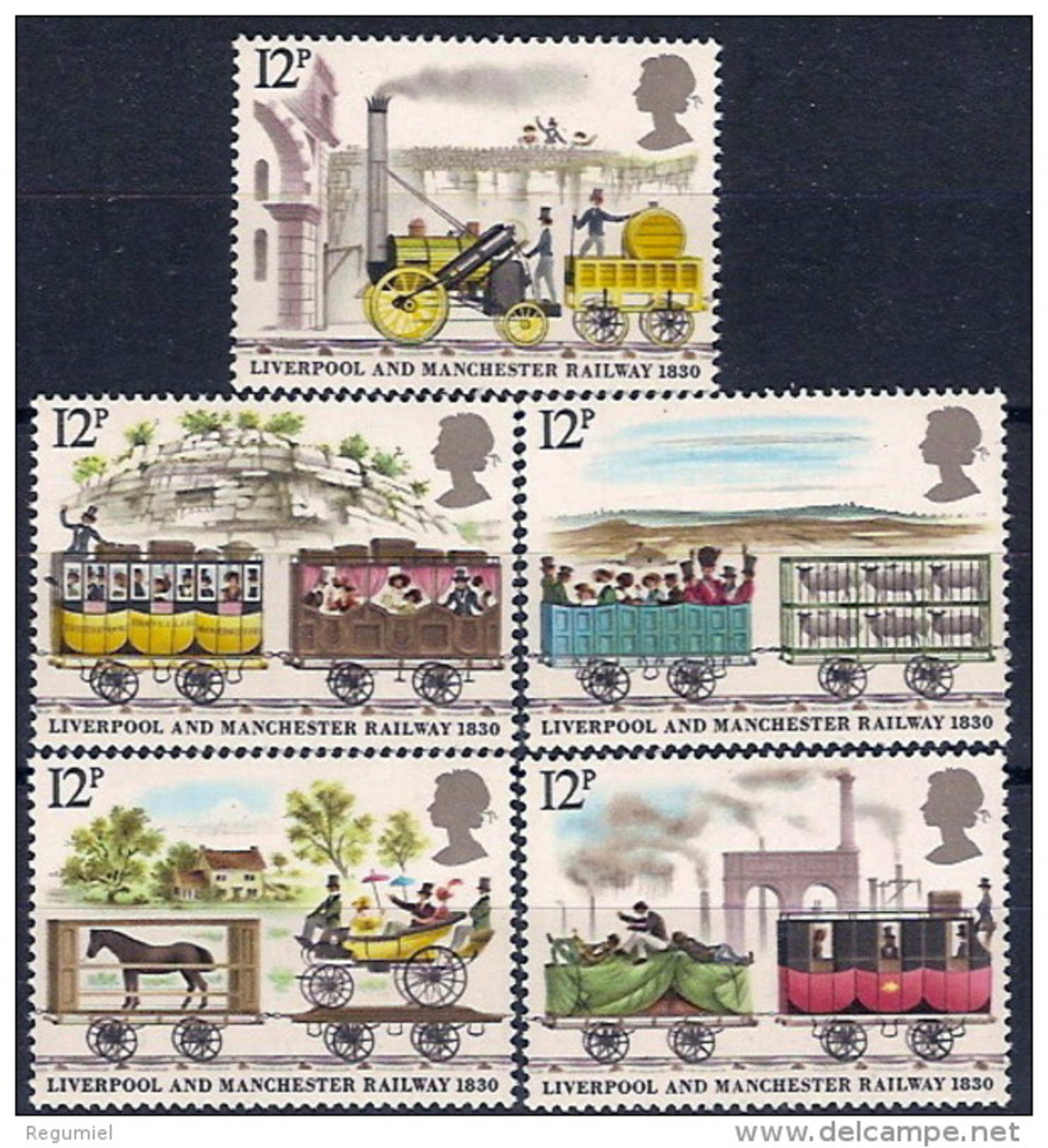 Gran Bretaña  926/930 ** MNH. 1980 - Unused Stamps
