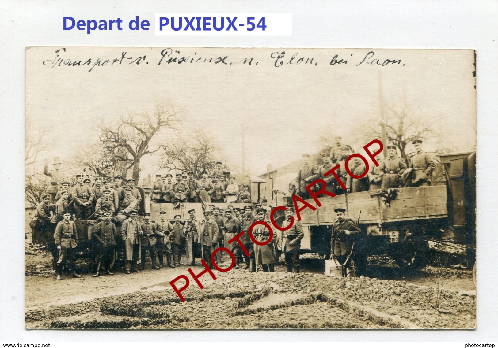 PUXIEUX-CARTE PHOTO Allemande-Guerre 14-18-1 WK-France-54 - Autres & Non Classés