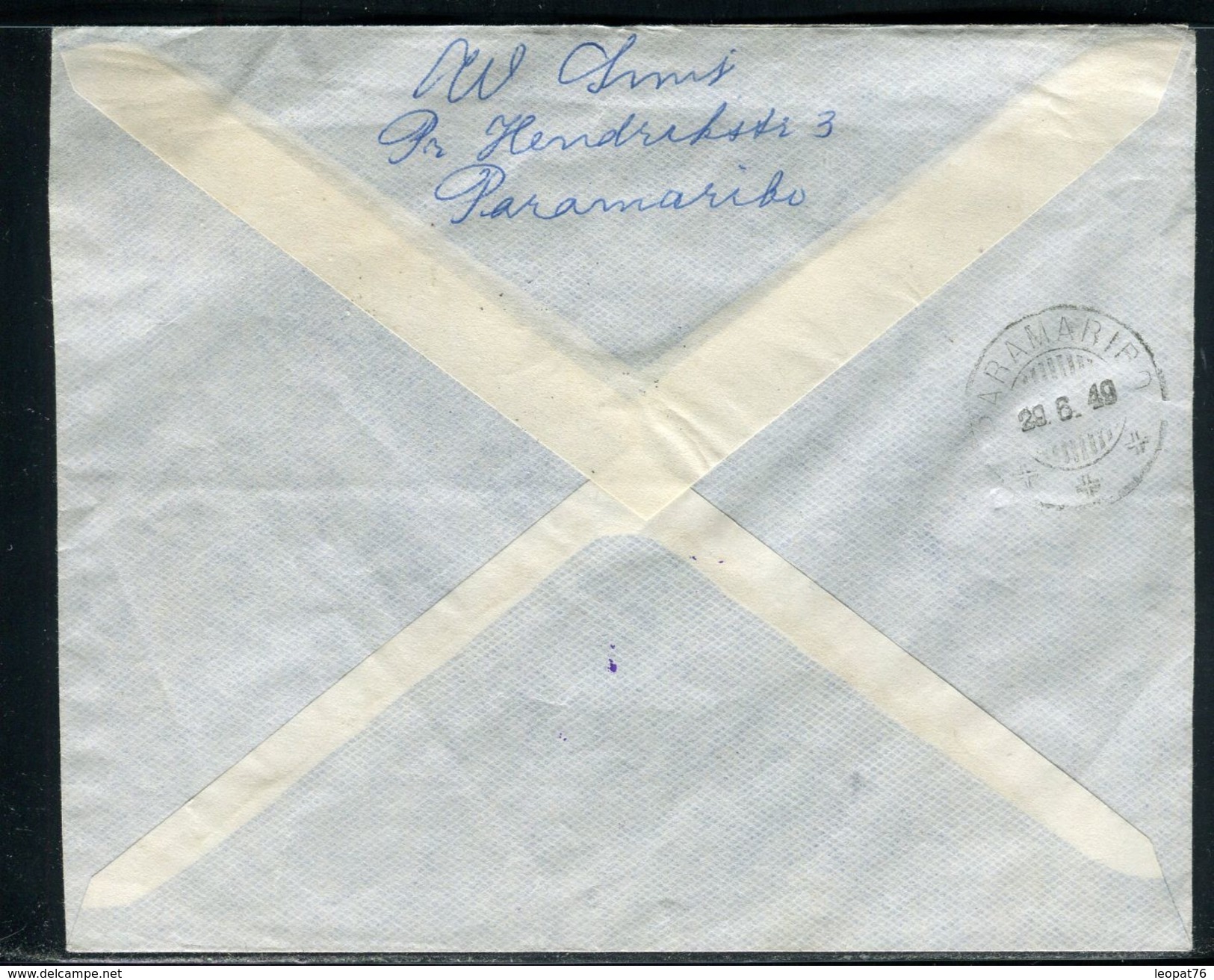 Surinam - Enveloppe Par Avion  Surinam / Pays Bas En 1949 - Ref D244 - Surinam ... - 1975