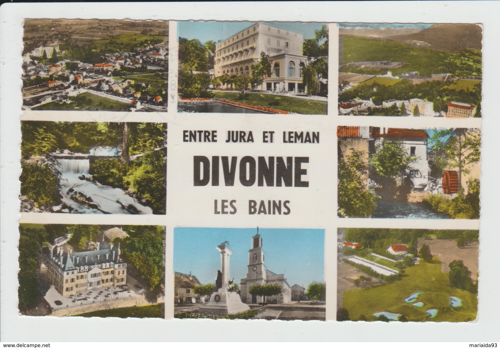 DIVONNE LES BAINS - AIN - CARTE MULTIVUES - Divonne Les Bains