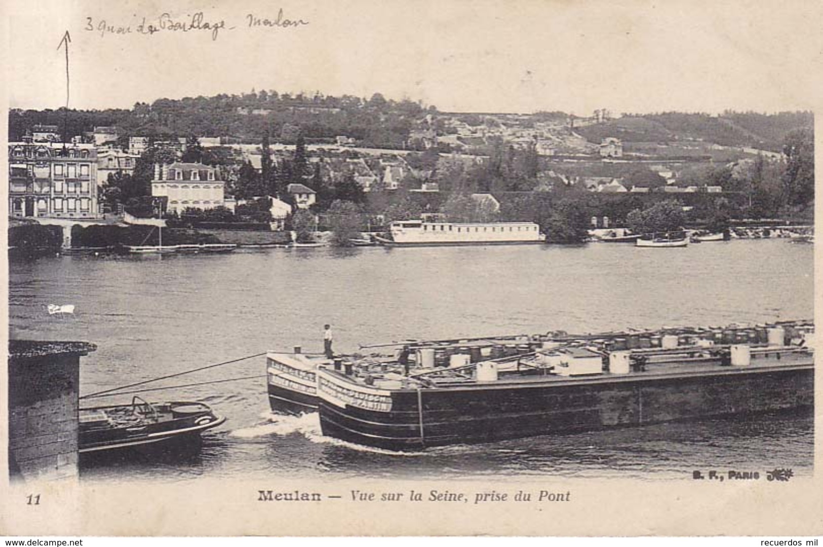 Meulan Vue Sur La Seine  1906 - Meulan