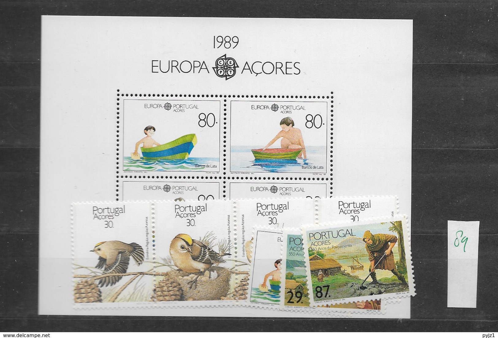 1989 MNH Azoren Jaargang,  Postfris** - Azores