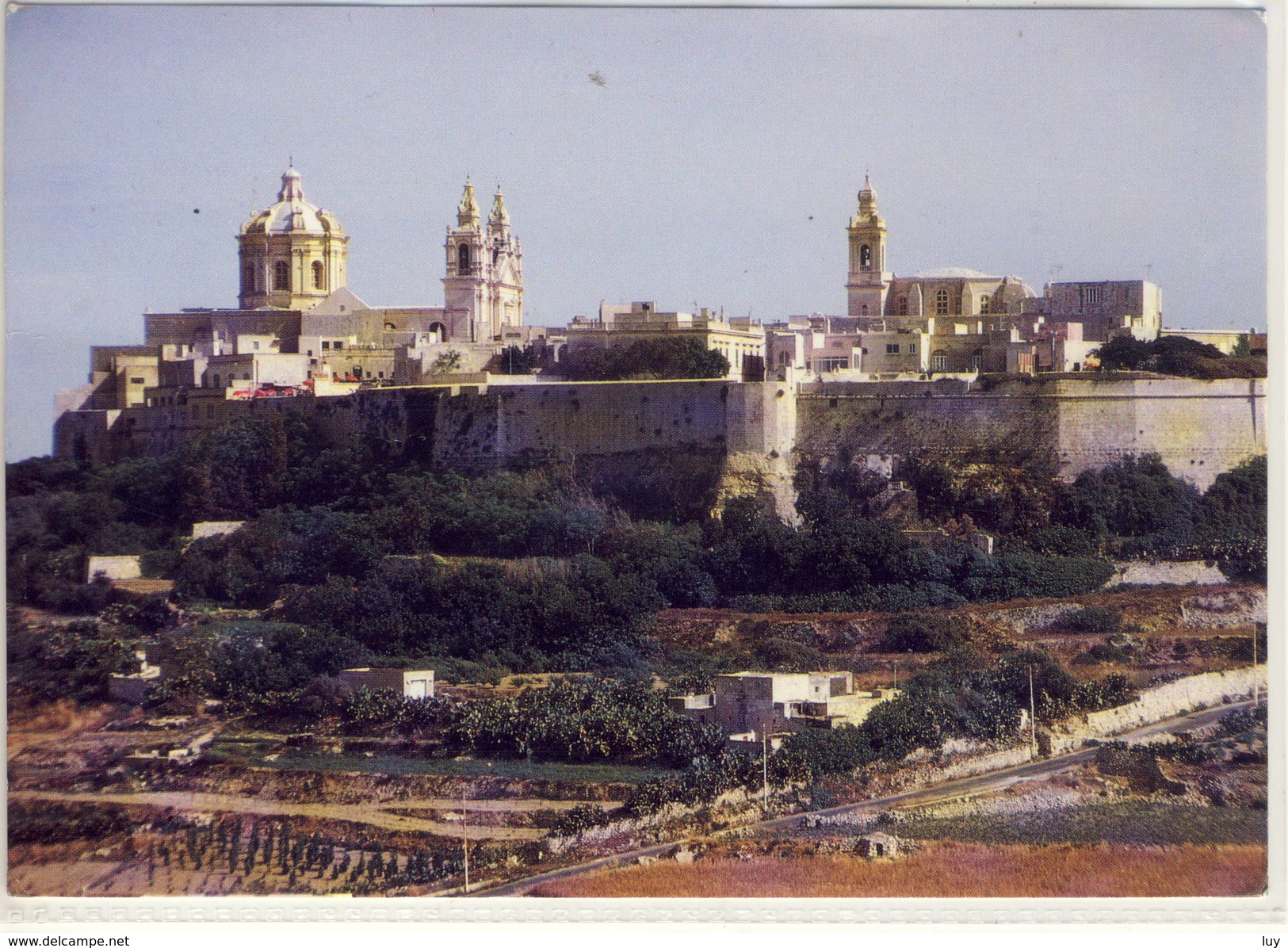 MALTA MDINA CITTA VECCHIA LARGE FORMAT VIAGGIATA BELLE FRANCOBOLLO WWF - Malta