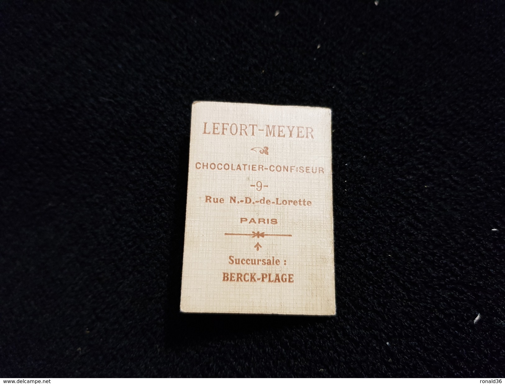 Mini CALENDRIER ALMANACH 1914 / Publicité LEFORT MEYER CHOCOLATIER CONFISEUR Rue N D DE LORETTE PARIS ET BERCK PLAGE - Kleinformat : 1901-20