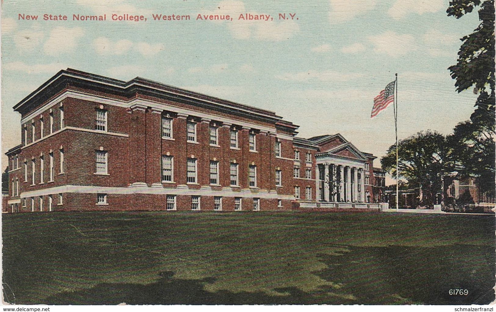 AK Albany New State Normal College School Western Avenue Washington St Street ? New York NY United States USA - Albany