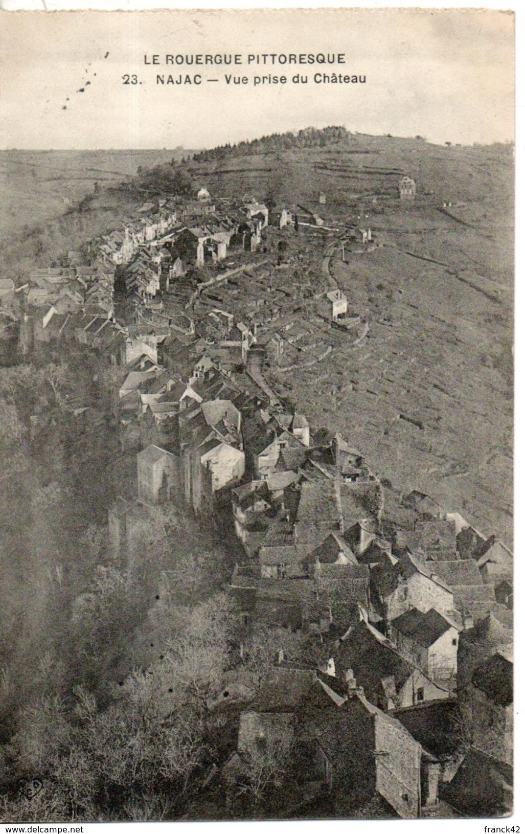 12. Najac. Vue Prise Du Chateau - Najac