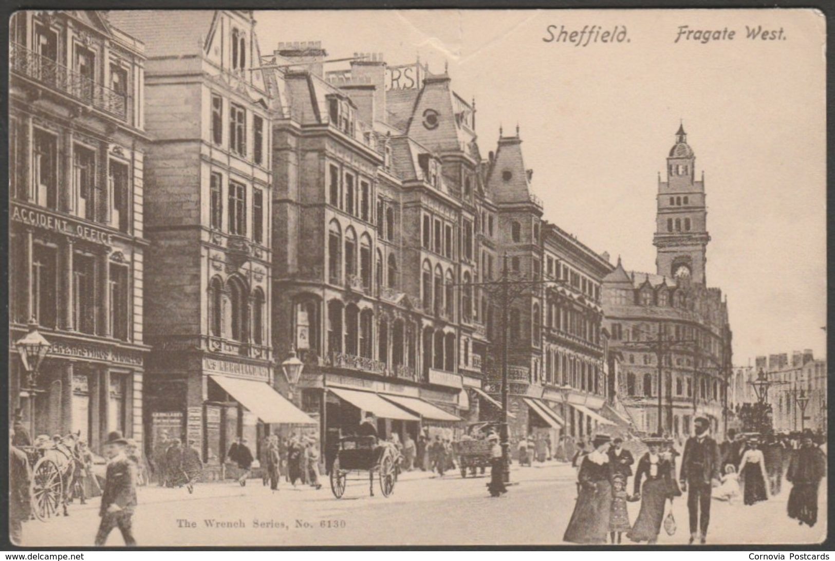 Fargate West, Sheffield, Yorkshire, C.1905 - Wrench Postcard - Sheffield