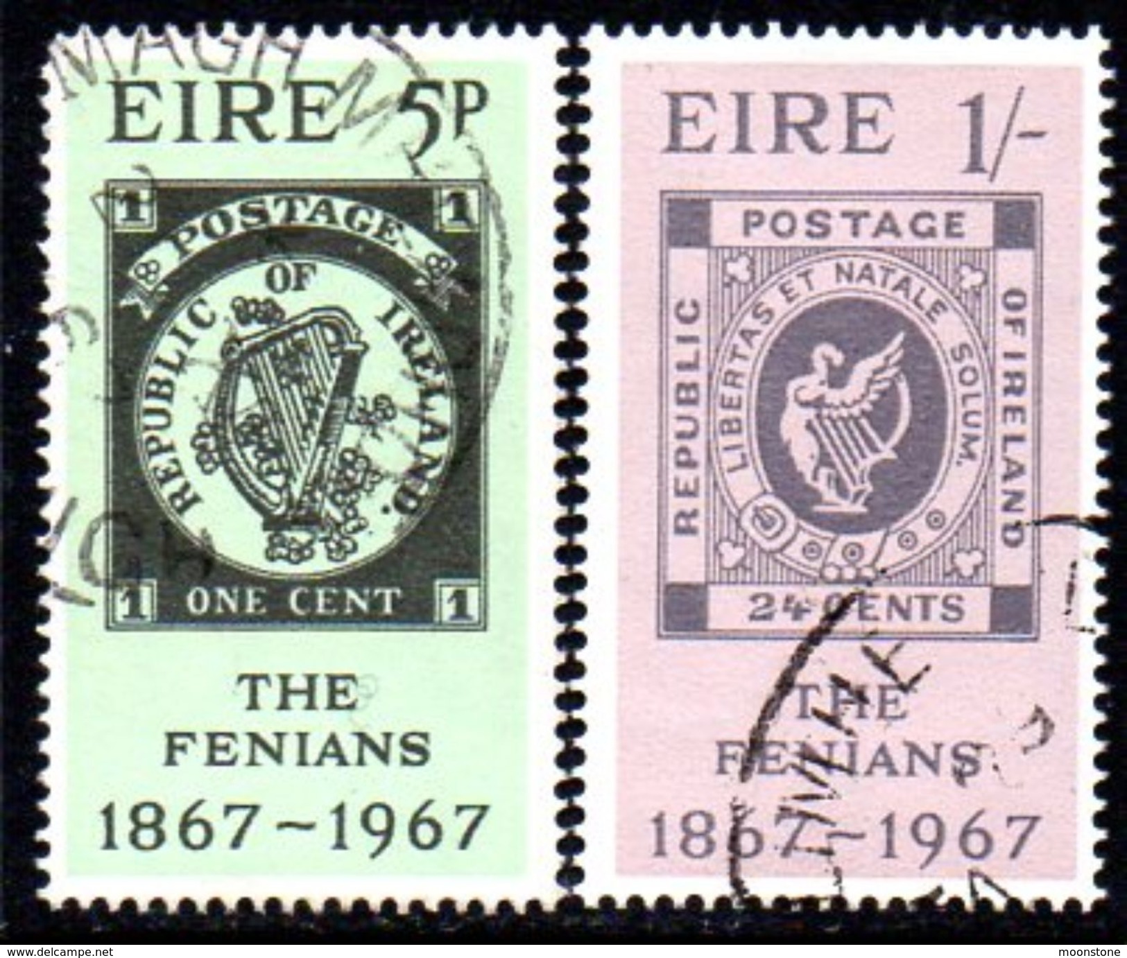 Ireland 1967 Fenian Rising Centenary Set Of 2, Used, SG 235/6 - Usados