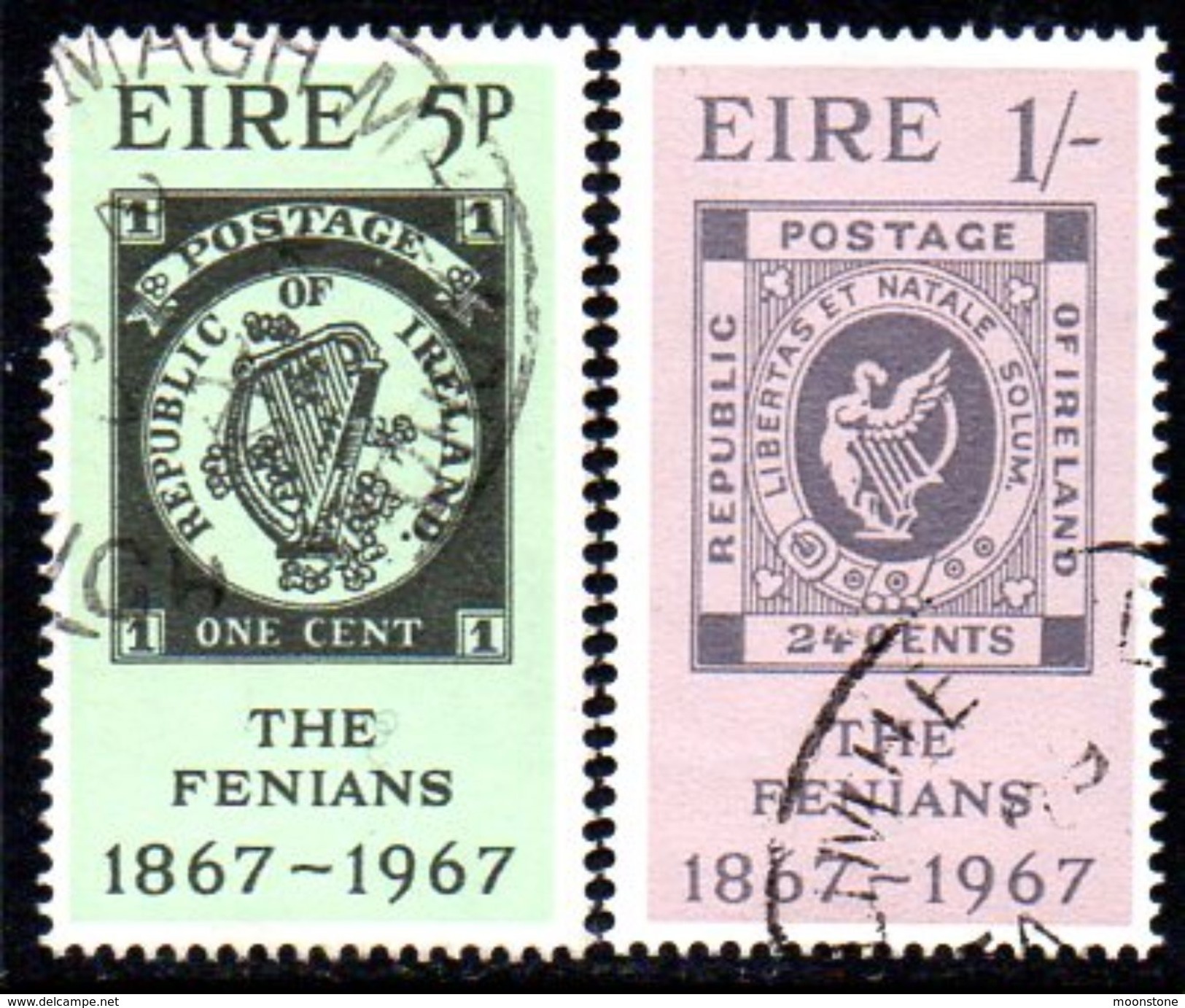 Ireland 1967 Fenian Rising Centenary Set Of 2, Used, SG 235/6 - Usati