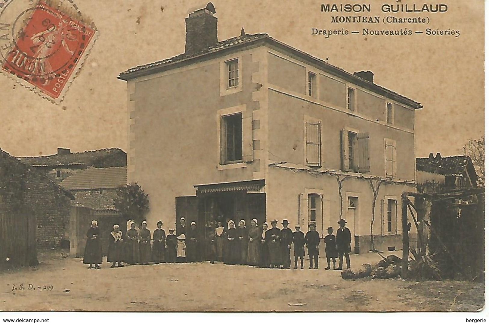 16    Montjean     Maison Guillaud   Draperie-nouveautés-soieries - Autres & Non Classés