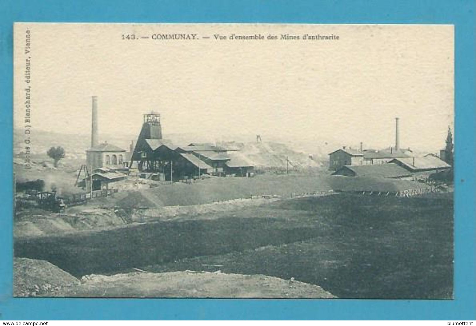 CPA 143 - Vue D'ensemble Des Mines D'anthracite COMMUNAY 69 - Autres & Non Classés