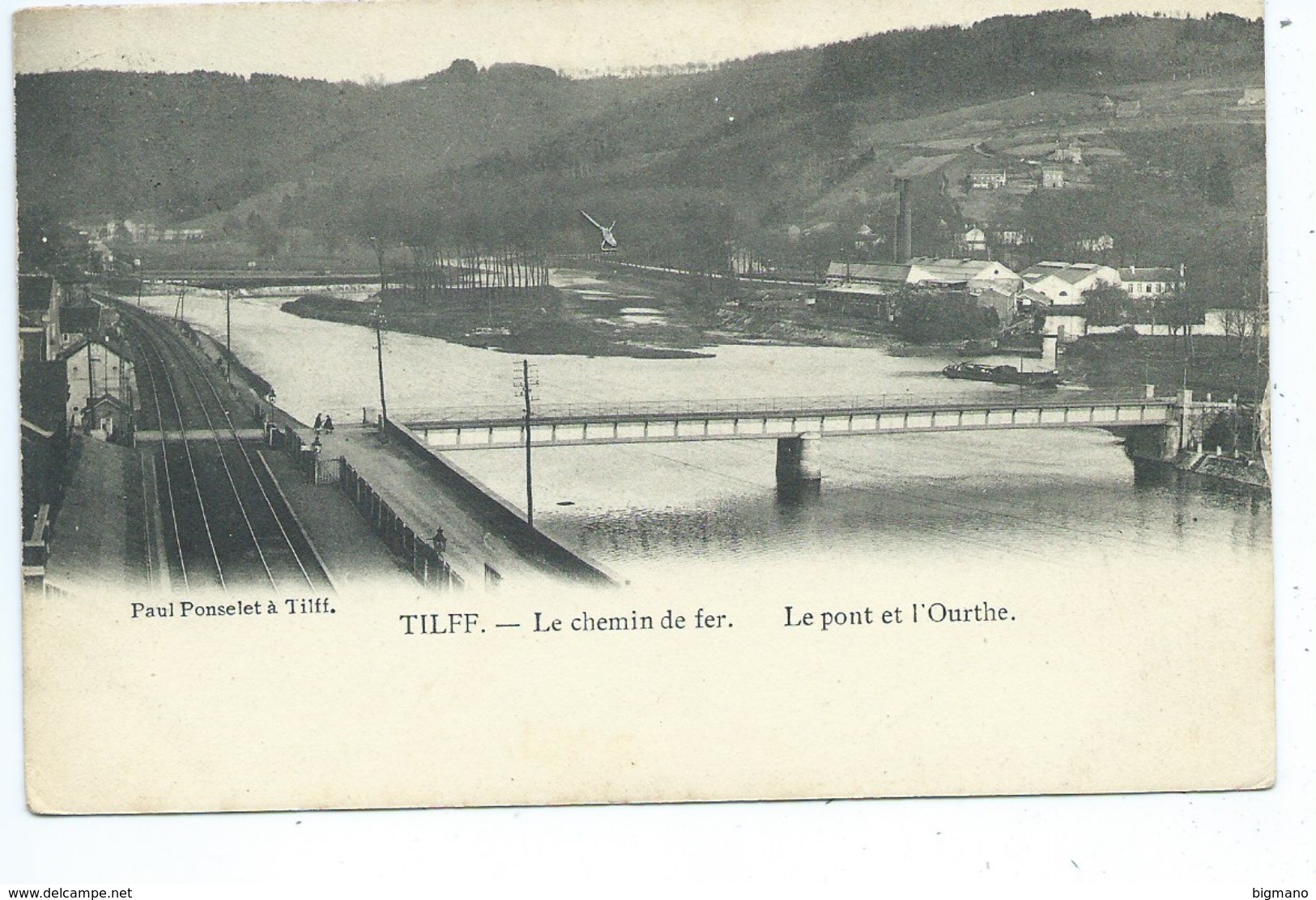 Tilff Chemin De Fer Le Pont Et L'Ourthe - Esneux