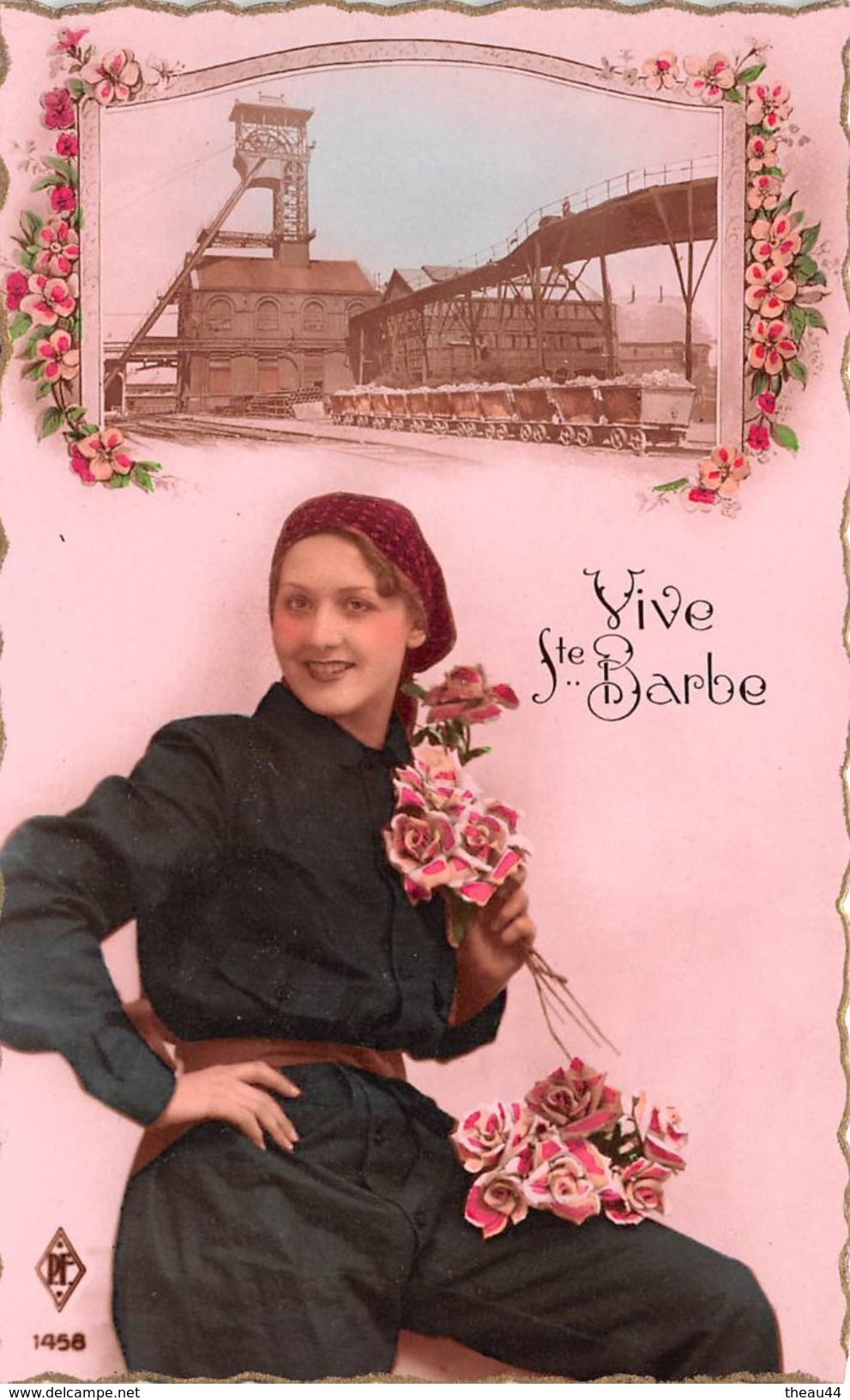 ¤¤  -  Carte-Fantaisie  -  Vive La SAINTE-BARBE  -  Mine , Mineur  -  ¤¤ - Mines