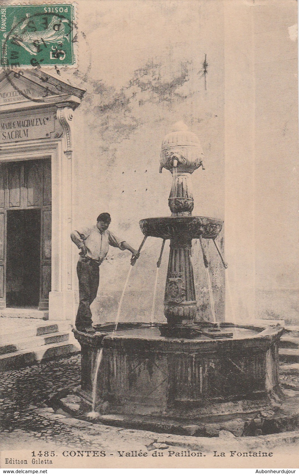 CONTES Vallée Du Paillon  La Fontaine 246E - Contes