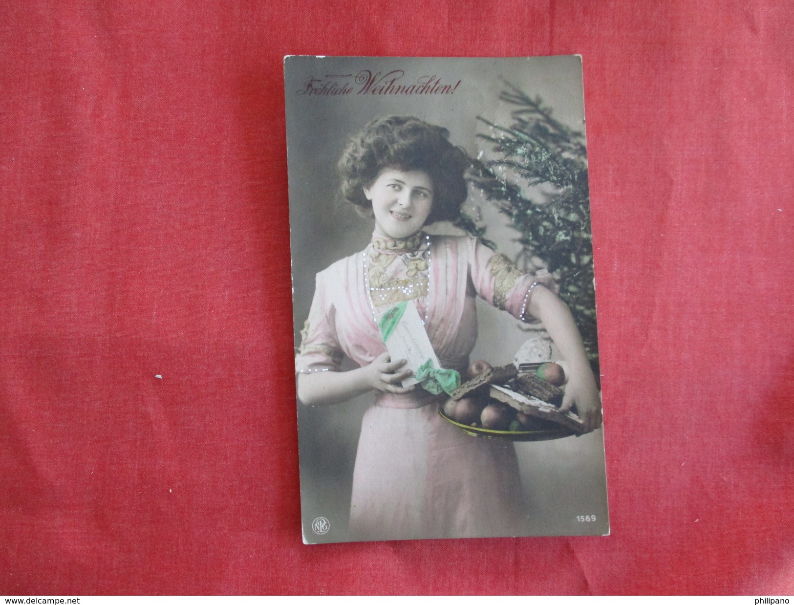 RPPC  Color Tinted  Young Lady Germany Cancel Ref 2754 - Fashion