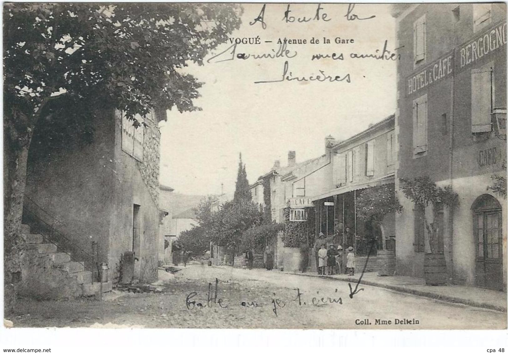 Ardeche : Vogué, Avenue De La Gare - Autres & Non Classés