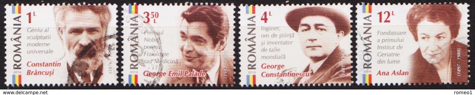 2016: Rumänien Mi.Nr. 7049, 7051, 7052 + 7053 Gest. (d184) / Roumanie Mi.No. 7049,0 7051, 7052 + 7053 Obl. - Used Stamps