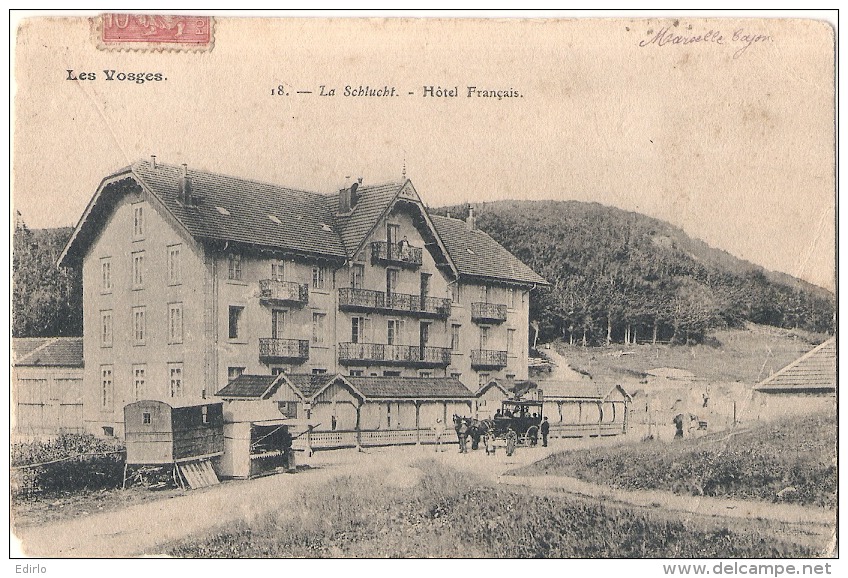 ****  88  ***   La Schlucht Hotel Français - Pli - - Autres & Non Classés