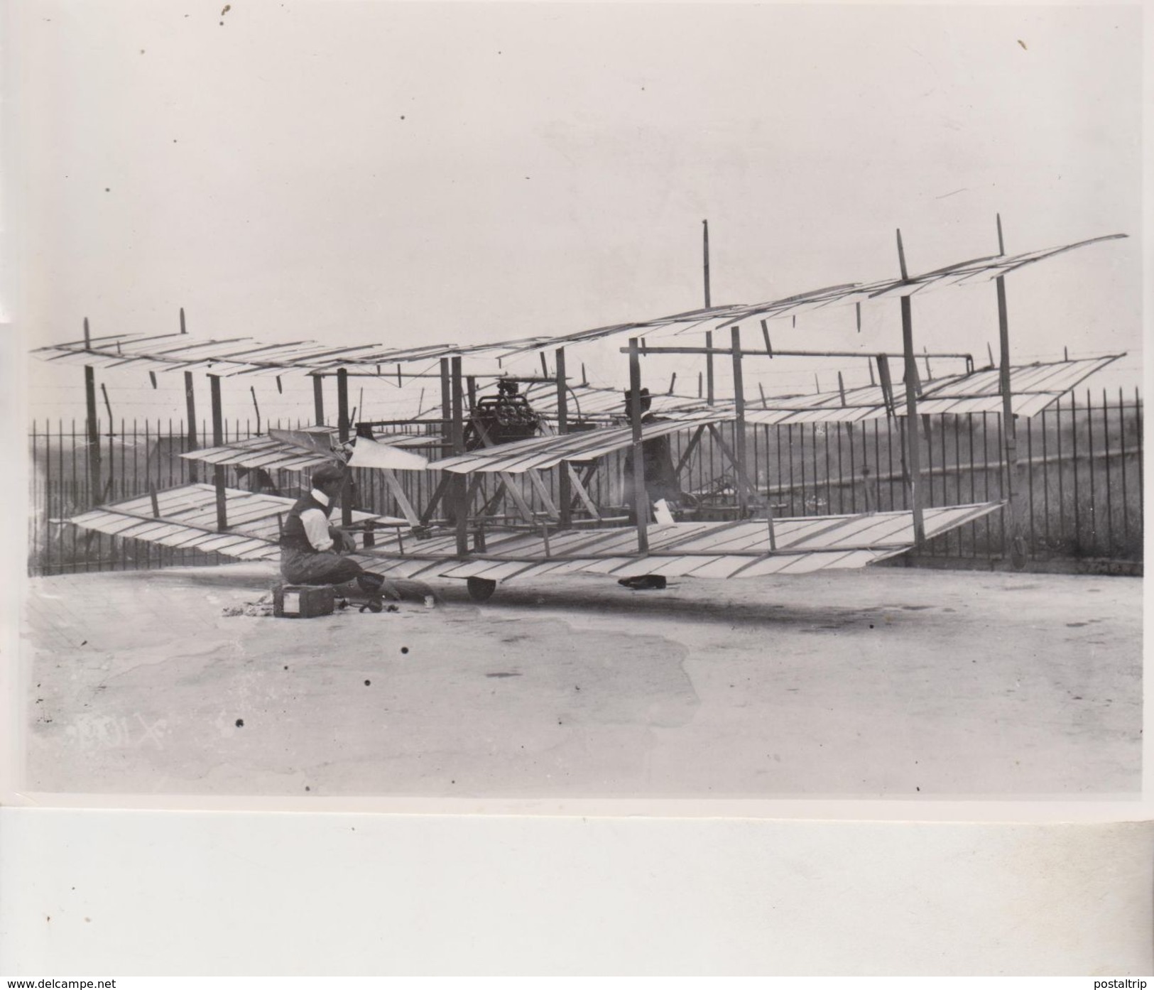 AVRO ATLANTIC  ROE BIPLABE  J A P    22 * 16 CM Aviation, AIRPLAIN, AVION AIRCRAFT - Aviación