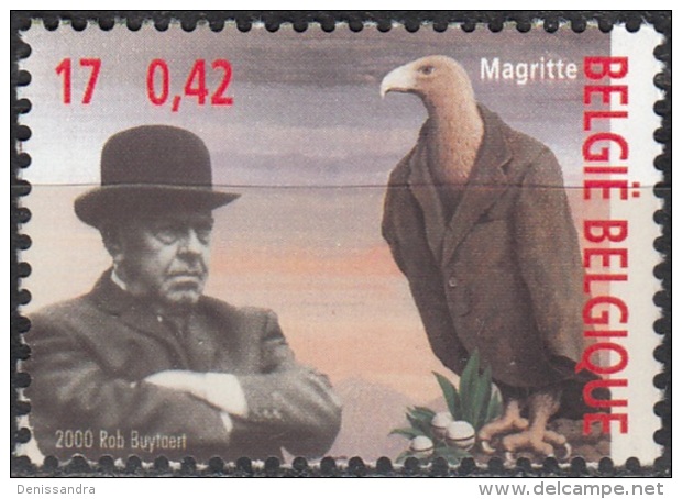 Belgique 2000 COB 2953 Neuf ** Cote (2016) 1.00 Euro René Magritte - Nuevos