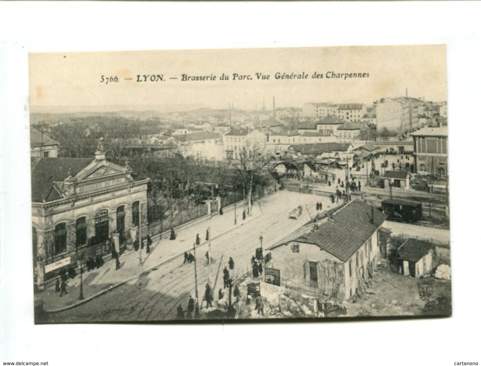 Cp - LYON (69) - Brasserie Du Parc - Vue Générale Des Charpennes - Autres & Non Classés